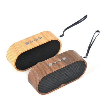 F3 Retro Wood-Grain Mini Bluetooth Speaker Support TF Card(Shallow Grain) - Mini Speaker by buy2fix | Online Shopping UK | buy2fix