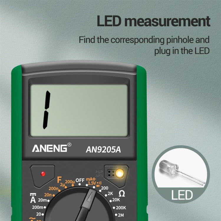 ANENG Automatic High-Precision Intelligent Digital Multimeter, Specification: AN9205A(Red) - Consumer Electronics by ANENG | Online Shopping UK | buy2fix