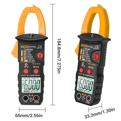 ANENG ST184 Automatically Identify Clamp-On Smart Digital Multimeter(Black) - Consumer Electronics by ANENG | Online Shopping UK | buy2fix