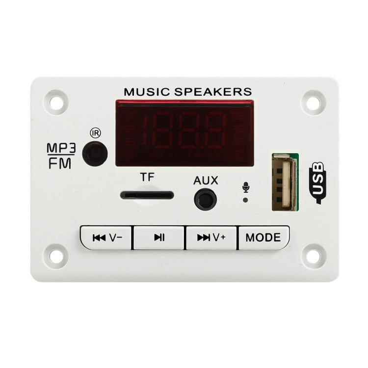 12V Car Color Display Audio Bluetooth MP3 Decoder Board(White) - In Car by buy2fix | Online Shopping UK | buy2fix
