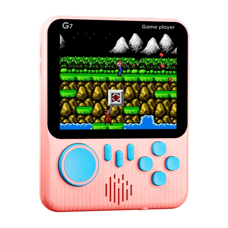 G7 3.5 inch Ultra-thin Handheld Game Console Built-in 666 Games, Style: Single (Pink) - Pocket Console by buy2fix | Online Shopping UK | buy2fix