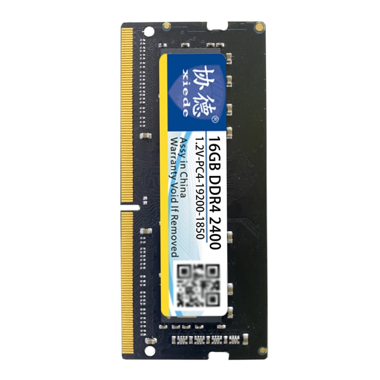 XIEDE X062 DDR4 NB 2400 Full Compatibility Notebook RAMs, Memory Capacity: 16GB - RAMs by XIEDE | Online Shopping UK | buy2fix