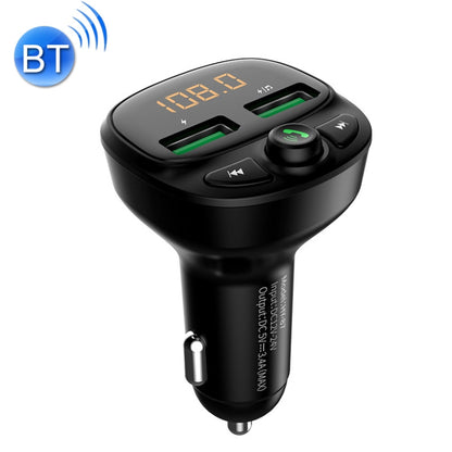 HY-87 Car Bluetooth MP3 Dual USB Car Charger, Style: Regular Version - In Car by buy2fix | Online Shopping UK | buy2fix