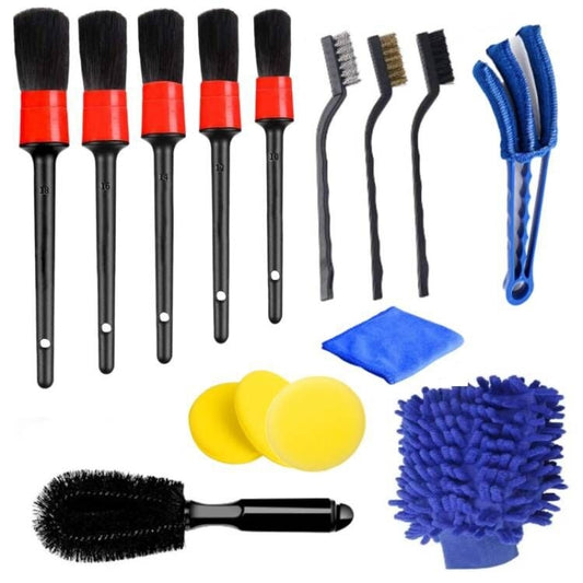 15 PCS / Set Car Cleaning Brush Wax Sponge Car Wash Tool Brush - In Car by buy2fix | Online Shopping UK | buy2fix