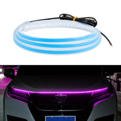 Car LED Streamer Decorative Hood Atmosphere Lights, Style: Monochrome Pink Purple Light(1.5m) - In Car by buy2fix | Online Shopping UK | buy2fix