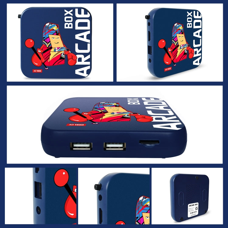 Arcade Box 128G Wireless Video Game Machine Box 4K HD Display For PS1/PSP/N64/DC, US Plug - Pocket Console by buy2fix | Online Shopping UK | buy2fix