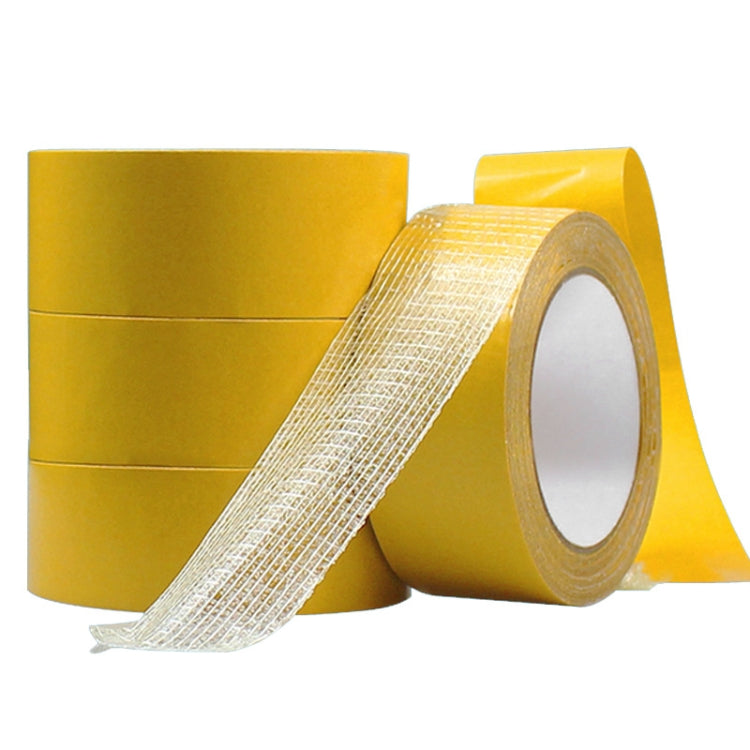 20mmx50 m Double-sided Fiberglass Grid Sticky Adhesive Fiber Transparent Mesh Tape - Tapes by buy2fix | Online Shopping UK | buy2fix