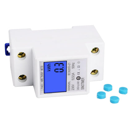 DDS528L Backlight Display Home Single-phase Rail Energy Meter 5-32A(230V 50Hz) - Consumer Electronics by SINOTIMER | Online Shopping UK | buy2fix
