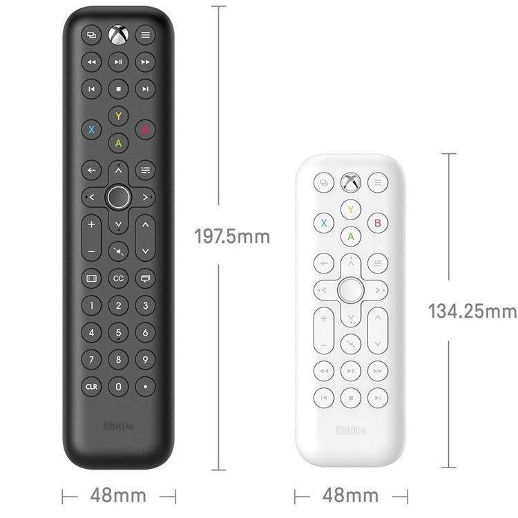 8BitDo Backlit Key Media Remote Control For Xbox, Style: Long Version (Black) - Consumer Electronics by 8BitDo | Online Shopping UK | buy2fix