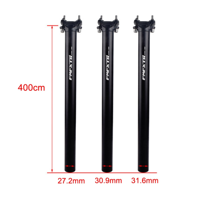 FMFXTR Bicycle Extended Saddle Seat Tube Double Nail Straight Tube, Specification: 27.2mm(Black) - Outdoor & Sports by FMFXTR | Online Shopping UK | buy2fix