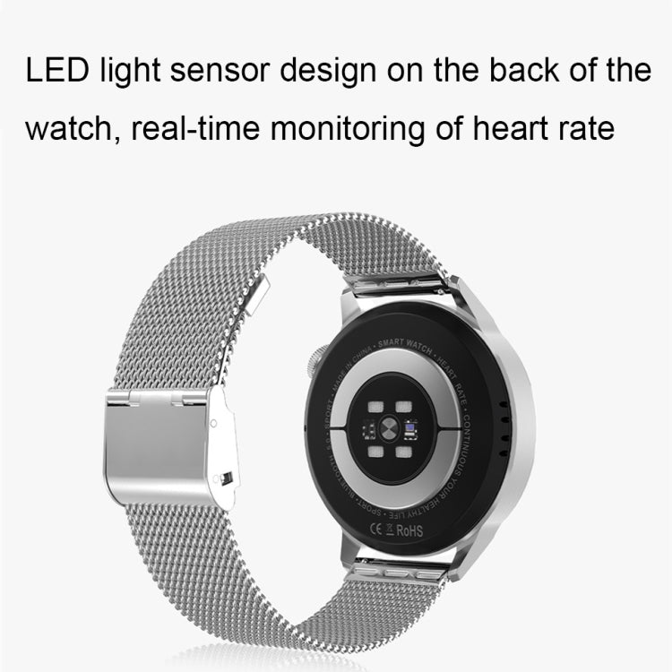 Wearkey DT4+ 1.36 Inch HD Screen Smart Call watch with NFC Function, Color: Black Steel - Smart Wear by Wearkey | Online Shopping UK | buy2fix