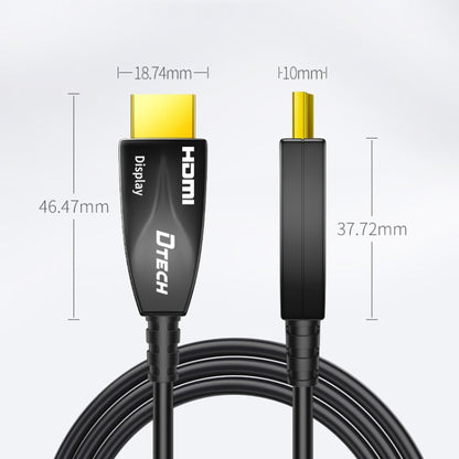 DTECH HDMI 2.0 Version Fiber Optical Line 4K 60Hz Large Screen TV Engineering Wiring, Length: 15m - Cable by DTECH | Online Shopping UK | buy2fix