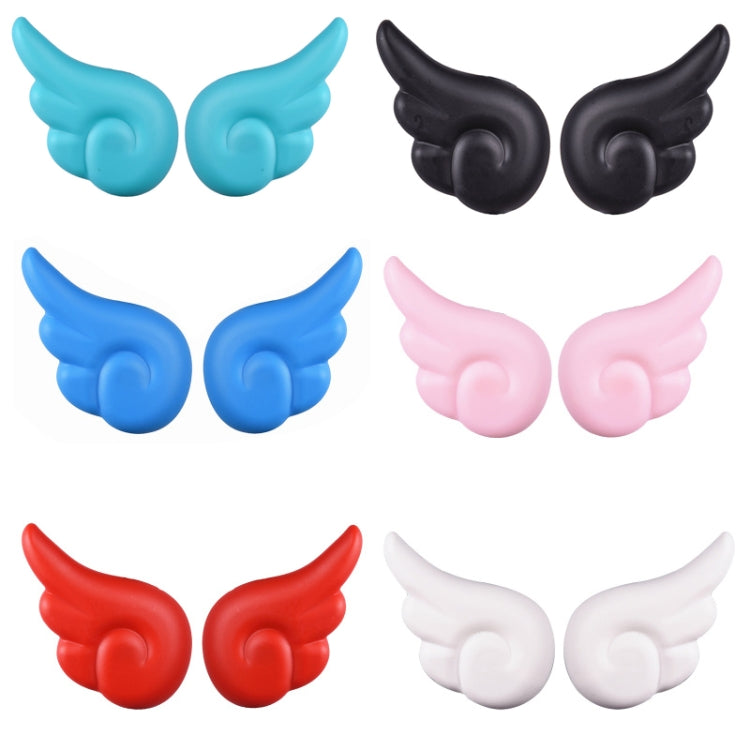 2 Pairs Motorcycle Helmet Angel Wings Decoration(Black) - In Car by buy2fix | Online Shopping UK | buy2fix