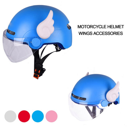 2 Pairs Motorcycle Helmet Angel Wings Decoration(White) - In Car by buy2fix | Online Shopping UK | buy2fix