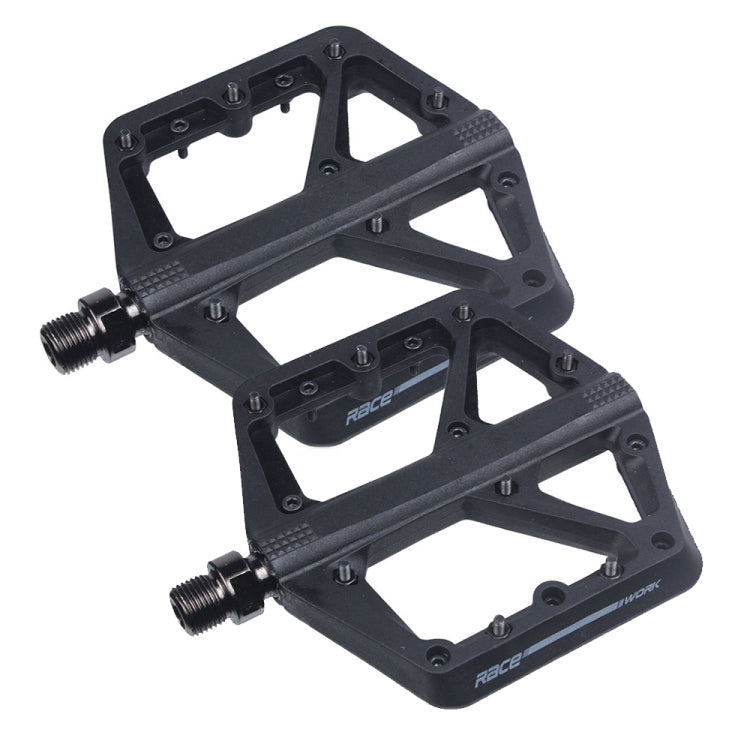 RACEWORK RK66 Mountain Bike Nylon Fiber Pedals(Black) - Outdoor & Sports by RACEWORK | Online Shopping UK | buy2fix