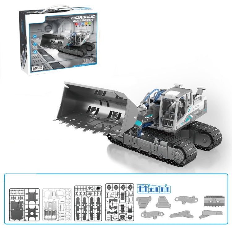 Children DIY Assembly Engineering Fleet Hydraulic Power Crawler Toy(Bulldozer) - DIY Developmental Toys by buy2fix | Online Shopping UK | buy2fix