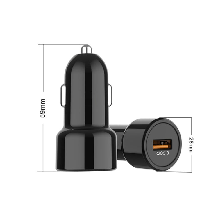 IBD321-Q3 Universal Fireproof Mobile Phone Car Charger, Model: 2.4A+12W - In Car by buy2fix | Online Shopping UK | buy2fix