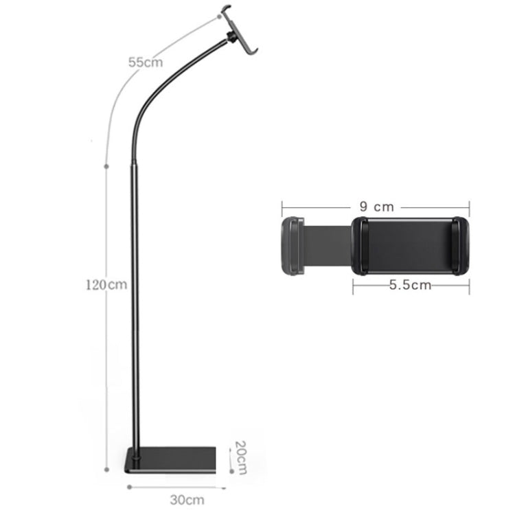 175cm Floor Model Mobile Phone Live Broadcast Bedside Lifting Bracket - Lazy Bracket by buy2fix | Online Shopping UK | buy2fix