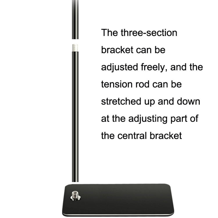 155cm Live Broadcast Bedside Cantilever Floor Bracket Phone Tablet Clip (White) - Lazy Bracket by buy2fix | Online Shopping UK | buy2fix