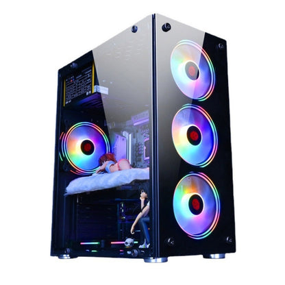 Computer CPU RGB luminous Radiator 5 Fans+Remote Control - Computer & Networking by buy2fix | Online Shopping UK | buy2fix