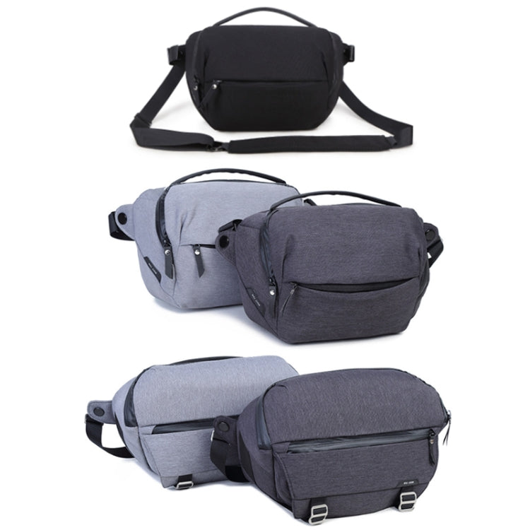 XIUJIAN Crossbody Waterproof Lightweight SLR Camera Bag, Color: 10L Light Gray - Strap Satchel by XIUJIAN | Online Shopping UK | buy2fix