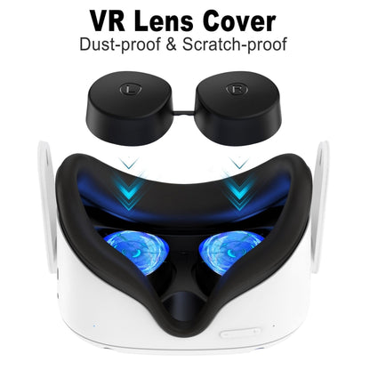 Dustproof Scratch Resistant VR Glasses TPU Lens Protector, For Oculus Quest 2(Blue) - Consumer Electronics by buy2fix | Online Shopping UK | buy2fix