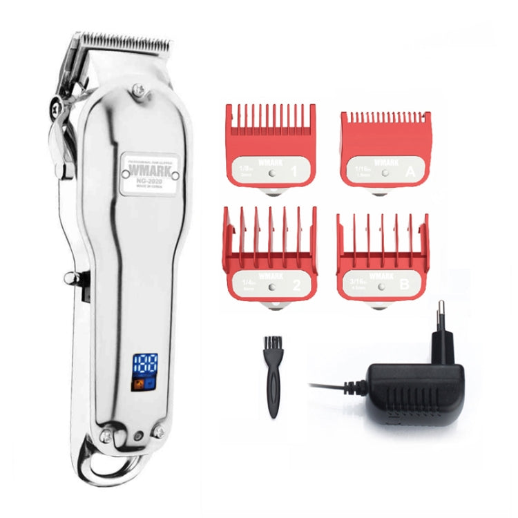 WMARK NG-2020B Metal Hair Clipper With LED Display Rechargeable Clipper, EU Plug, Color: Gold - Hair Trimmer by buy2fix | Online Shopping UK | buy2fix