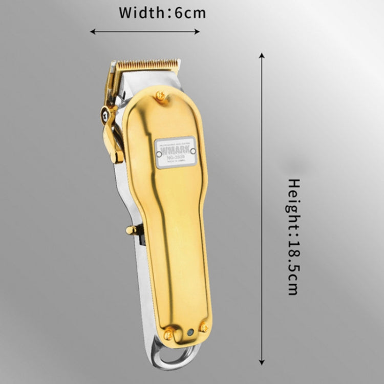 WMARK NG-2020B Metal Hair Clipper With LED Display Rechargeable Clipper, EU Plug, Color: Gold - Hair Trimmer by buy2fix | Online Shopping UK | buy2fix