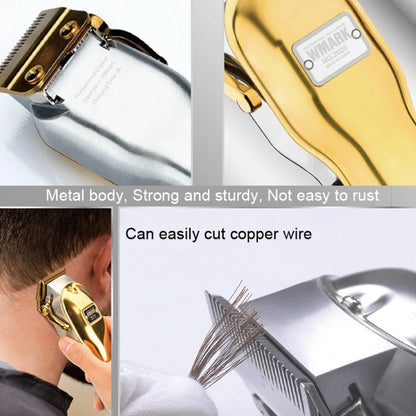 WMARK NG-2020B Metal Hair Clipper With LED Display Rechargeable Clipper, EU Plug, Color: Gold - Hair Trimmer by buy2fix | Online Shopping UK | buy2fix