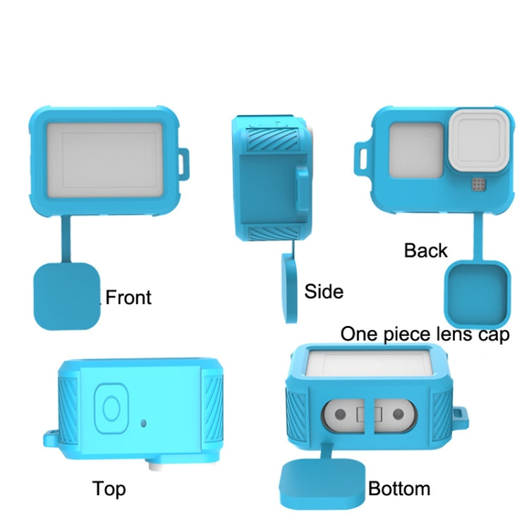 For GoPro HERO10 Black / HERO9 Black Liquid Silicone Case(Sky Blue) - DJI & GoPro Accessories by buy2fix | Online Shopping UK | buy2fix