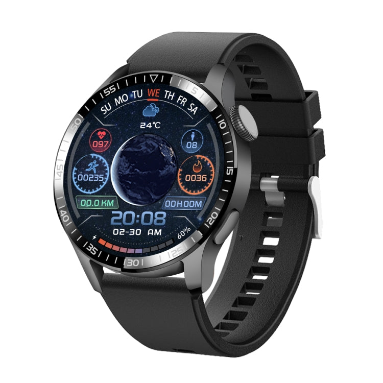 UM93Pro 1.28 Inch Heart Rate/Blood Oxygen Monitoring Bluetooth Calling Watch With NFC Function(Black Silicone) - Smart Wear by buy2fix | Online Shopping UK | buy2fix