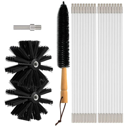 Pipeline Chimney Cleaning Brush Hood Cleaning Brush, Size: 410mm x 18 Rods - Pipes & Fittings by buy2fix | Online Shopping UK | buy2fix
