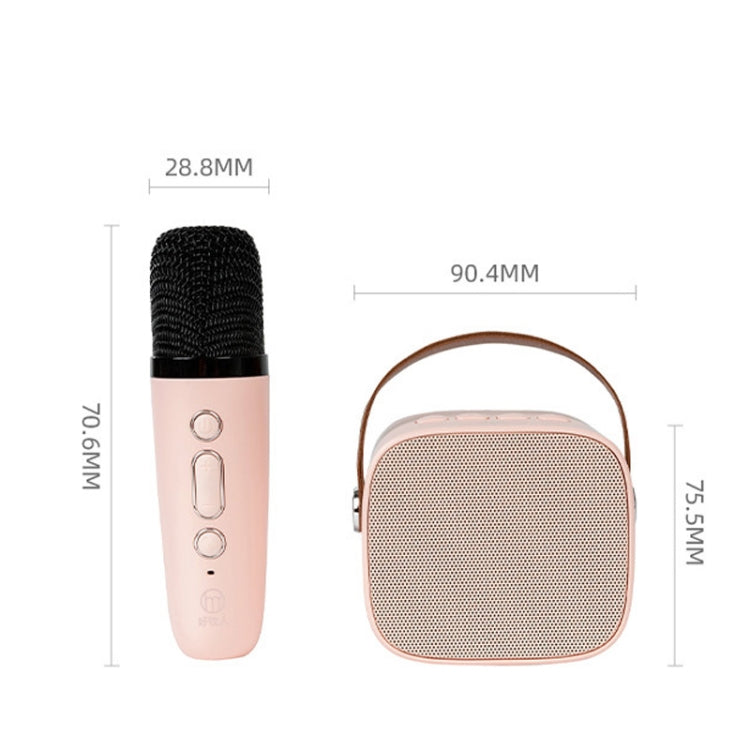 D20 Multifunctional K Song Bluetooth Speaker With Microphone(Pink) - Consumer Electronics by buy2fix | Online Shopping UK | buy2fix