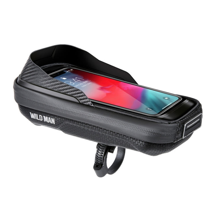 WILD MAN E16 EVA Hard Shell Touch Screen Handlebar Bag Cycling Equipment(Black) - Bicycle Bags by WILD MAN | Online Shopping UK | buy2fix