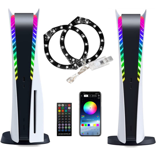 For PS5 RGB Lights Strips 8 Colors Multiple Decoration Led Lights with Remote Controller - Others by buy2fix | Online Shopping UK | buy2fix