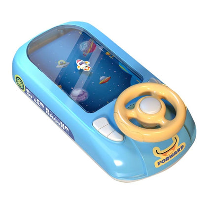 Children Steering Wheel Simulation Driving Toy Educational Electric Desktop Game Machine, Style: Battery Edition (Blue) - Learning & Machines by buy2fix | Online Shopping UK | buy2fix