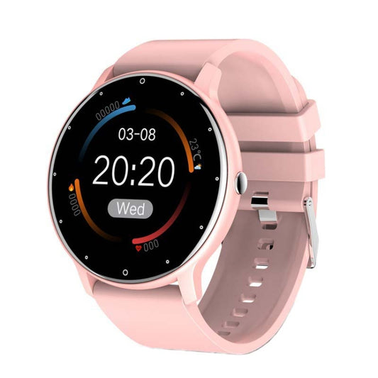 BW0223 Heart Rate/Blood Oxygen/Blood Pressure Monitoring Bluetooth Smart Calling Watch, Color: Silicone Pink - Smart Wear by buy2fix | Online Shopping UK | buy2fix