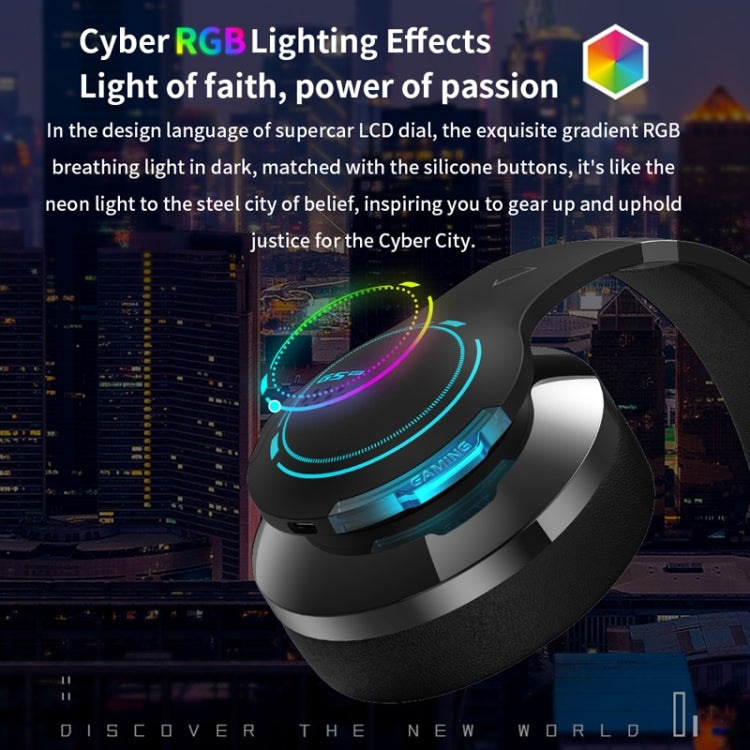 Edifier G5BT Wireless Bluetooth Esports Game RGB Lighting Effect Headset(Gray) - Apple Accessories by Edifier | Online Shopping UK | buy2fix