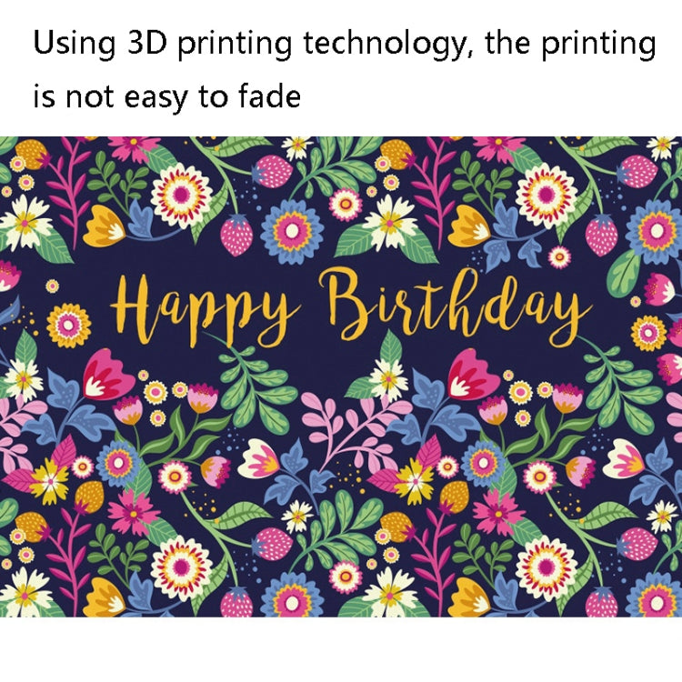 1.5m x 1m Flower Series Happy Birthday Party Photography Background Cloth(MSC00347) - Camera Accessories by buy2fix | Online Shopping UK | buy2fix