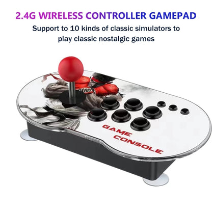 MANTE1 MT6 TV Console Game Joystick Turret HD 4K Game 3 Persons 64G Built-in 15000 Games+for PS1 Game+Wireless Handle - Pocket Console by MANTE1 | Online Shopping UK | buy2fix