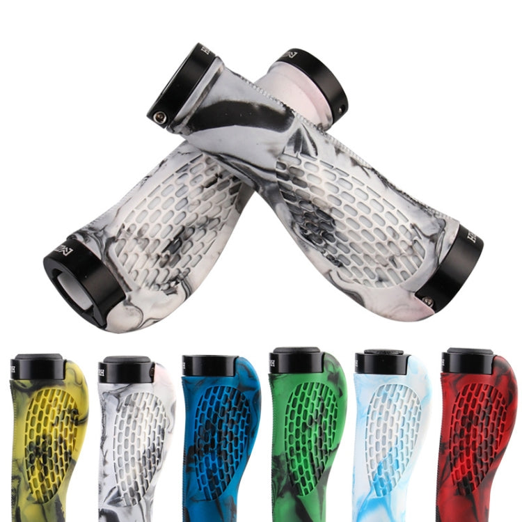 MZYRH 1pair Mountain Bike Bicycle Handlebar Grips Protective Covers(White and Blue) - Outdoor & Sports by MZYRH | Online Shopping UK | buy2fix