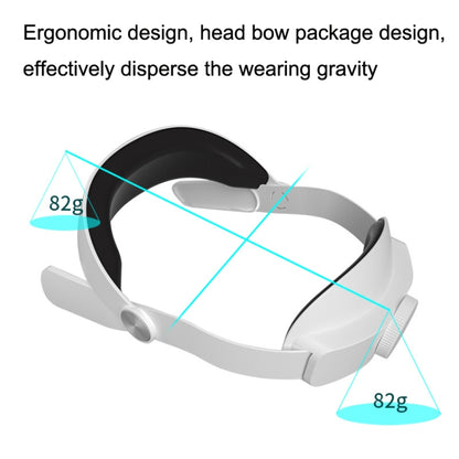 For Oculus Quest 2 VR SHINECON OS01 Adjustable All -In -One Head Strap VR Accessories(White) - Consumer Electronics by buy2fix | Online Shopping UK | buy2fix