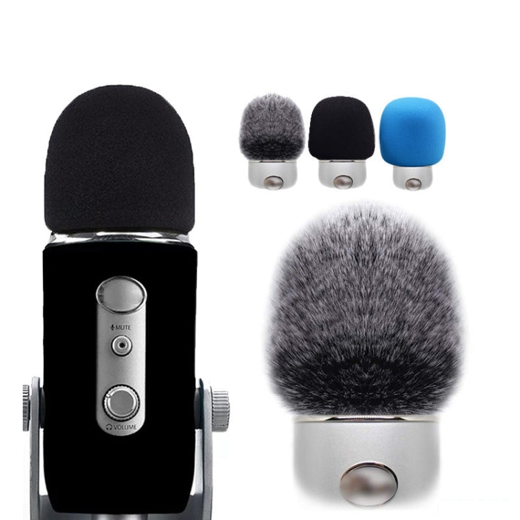 For Blue Yeti Pro Anti-Pop and Windproof Sponge/Fluffy Microphone Cover, Color: Black Sponge - Consumer Electronics by buy2fix | Online Shopping UK | buy2fix