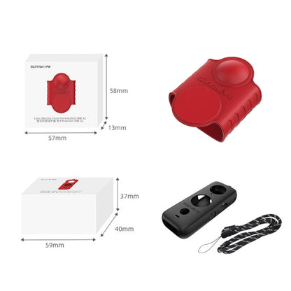 For Insta360 One X2 Sunnylife ST-Q9420 Silicone Protective Case Red Lens Screen Case - DJI & GoPro Accessories by Sunnylife | Online Shopping UK | buy2fix