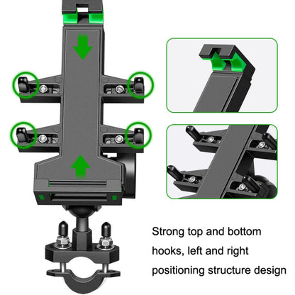 A02 Motorcycle Mobile Phone Navigation Bracket Car Riding Anti-shock Aluminum Alloy Rack(Car Handlebar Model) - In Car by buy2fix | Online Shopping UK | buy2fix