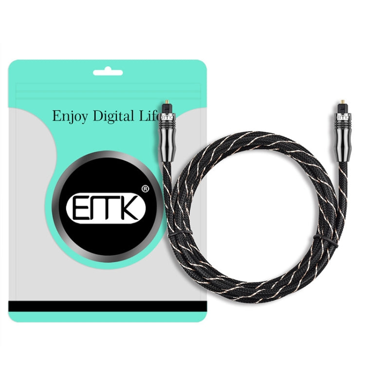 EMK QH/A6.0 Digital Optical Fiber Audio Cable Amplifier Audio Line, Length 5m(Black) -  by EMK | Online Shopping UK | buy2fix
