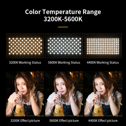 E600 RGB Color 40W 3200K-5600K LED Flat Panel Lights Live Broadcast Fill Light,EU Plug -  by buy2fix | Online Shopping UK | buy2fix