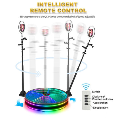 100cm 360 Photo Booth Electric Rotating Small Stage For Parties and Weddings -  by buy2fix | Online Shopping UK | buy2fix