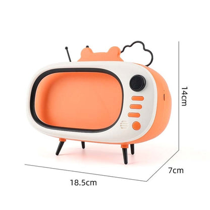 MHT738 No Light Retro TV Shape Phone Stand Desktop Lazy Stand, Color Random Delivery - Desktop Holder by buy2fix | Online Shopping UK | buy2fix