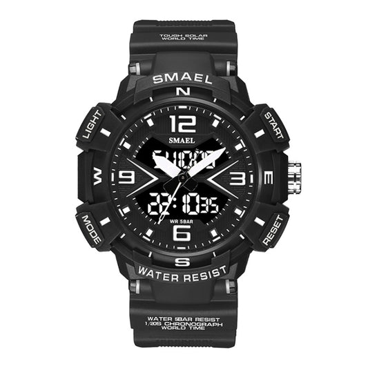 SMAEL 8076 Outdoor Night Light Mountain Climbing Men Sports Watch(Black) - Sport Watches by SMAEL | Online Shopping UK | buy2fix
